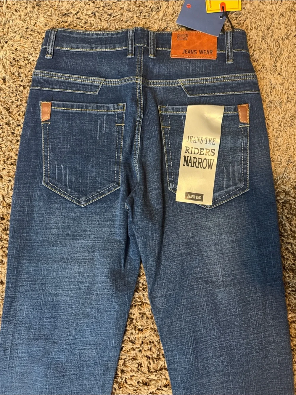 NWT-Riders Narrow #816 Men’s Dark Blue Denim Jeans, Size Small/28